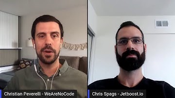 Chris Spags Interview - Founder of Jetboost #nocode