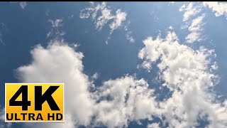 โปรแกรมรักษาหน้าจอ Blue Sky และ Clouds (ไม่มีเสียง) 2 ชั่วโมง 4K UHD