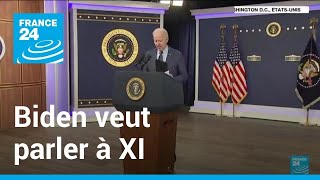 Biden veut parler à Xi du ballon chinois et dit ne pas chercher de 