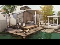 Scandinavian Lake  House (No CC) | Stop Motion Build | Sims 4