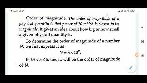 #order of magnitude