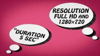 Cartoon Speech Bubbles | After Effects Template 13443303