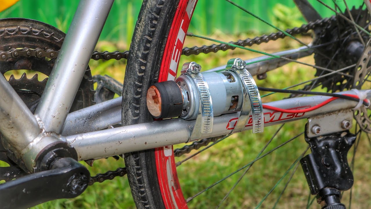 DIY Electric Bicycle 25km/Using 775 DC Motor YouTube