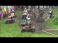 Awesome Lawn Mower race in off road when it rains