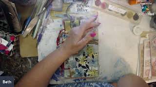 Forest collage book, book inding book and happy mail
