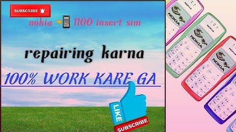 nokia1100 insart sim ripering|💯% wark karega solution