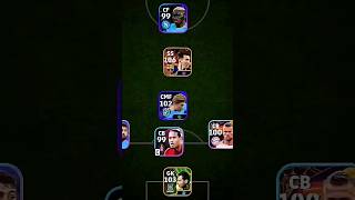 eFootball squad | 3-3-4 formation | eFootball 24 mobile | #efootball #pes #shorts #viral