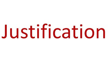 Justification