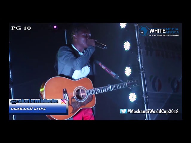 Skele Mbhele live on White Media Africa TV that was iMpucuzeko Maskandi 2018 class=