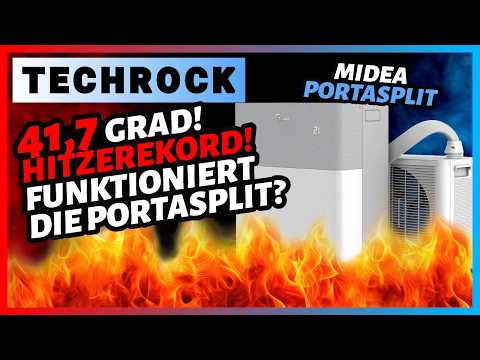 🔥41,7 Grad Hitze - Funktioniert die Midea PortaSplit? | Die ideale Wärmepumpe für Mietwohnungen