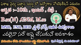 AP outsourcing jobs latest Notification | Ap medical health department jobs | VIMS jobs | AndhraTV