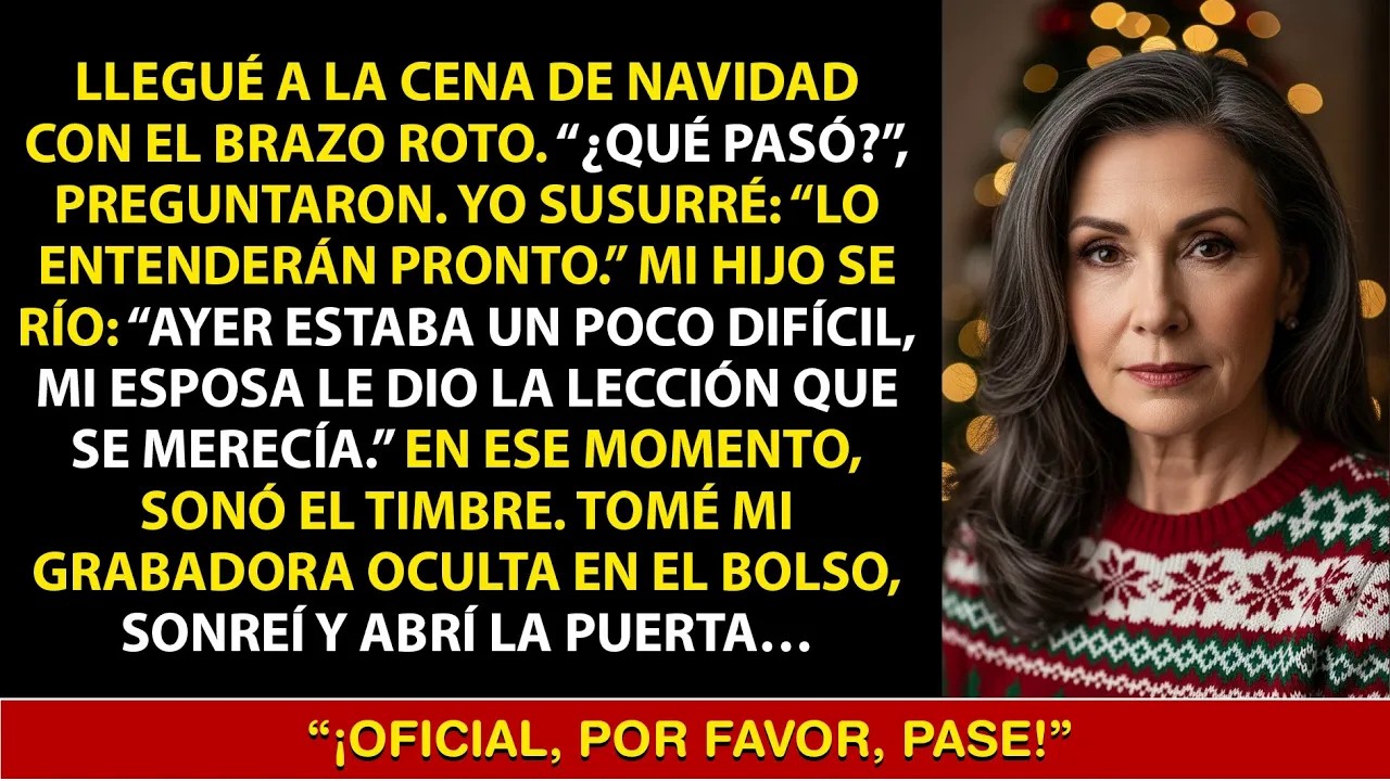 Llegué a Navidad con el brazo roto… mi hijo se rió y dijo que su esposa “me dio una lección”
