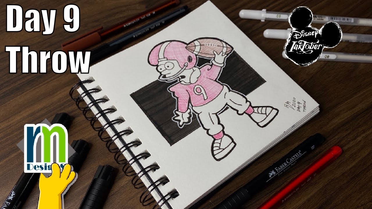 Inktober 2020 Drawing Day 9 Throw  | RM Designs15