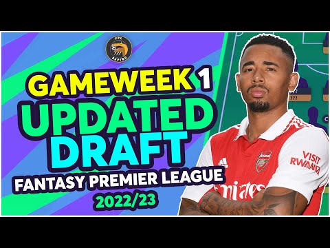 MY CURRENT FPL 2022/23 DRAFT! | GAMEWEEK 1 TEAM SELECTION! | Fantasy Premier League Tips 2022/23