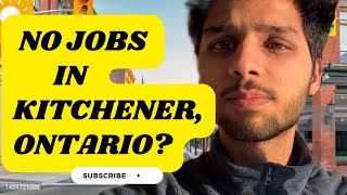 Is it hard to find part-time jobs in Kitchener, Ontario, as an international student?