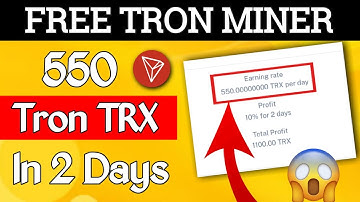 Earn Free Tron Coin Weekly Using This Free Tron Trx Miner 2022 (Mine Tron On Mobile For Free 2022)