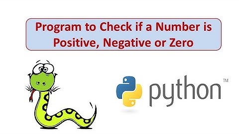 Program to Check if a Number is Positive, Negative or Zero I Learn Python By Example