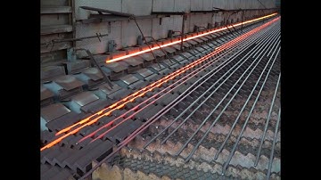 Amazing Scale! Process of Mass Production of Rebar.