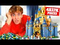 BUILDING THE LARGEST DISNEY LEGO CASTLE😳