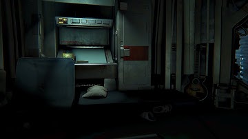 SPACE STATION BASEMENT Creepy Horror Ambient Sounds  / ASMR (Alien Isolation)