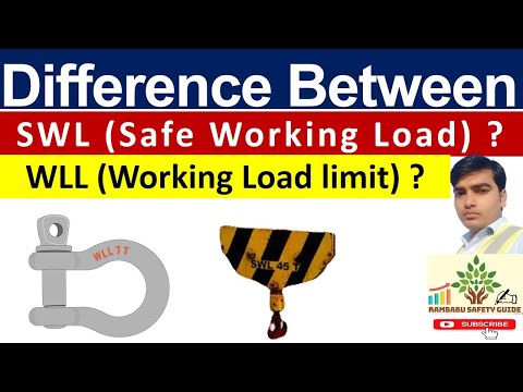 What is SWL ! What is WLL ! Different between SWL and WLL ! Safe working load ! working load limit