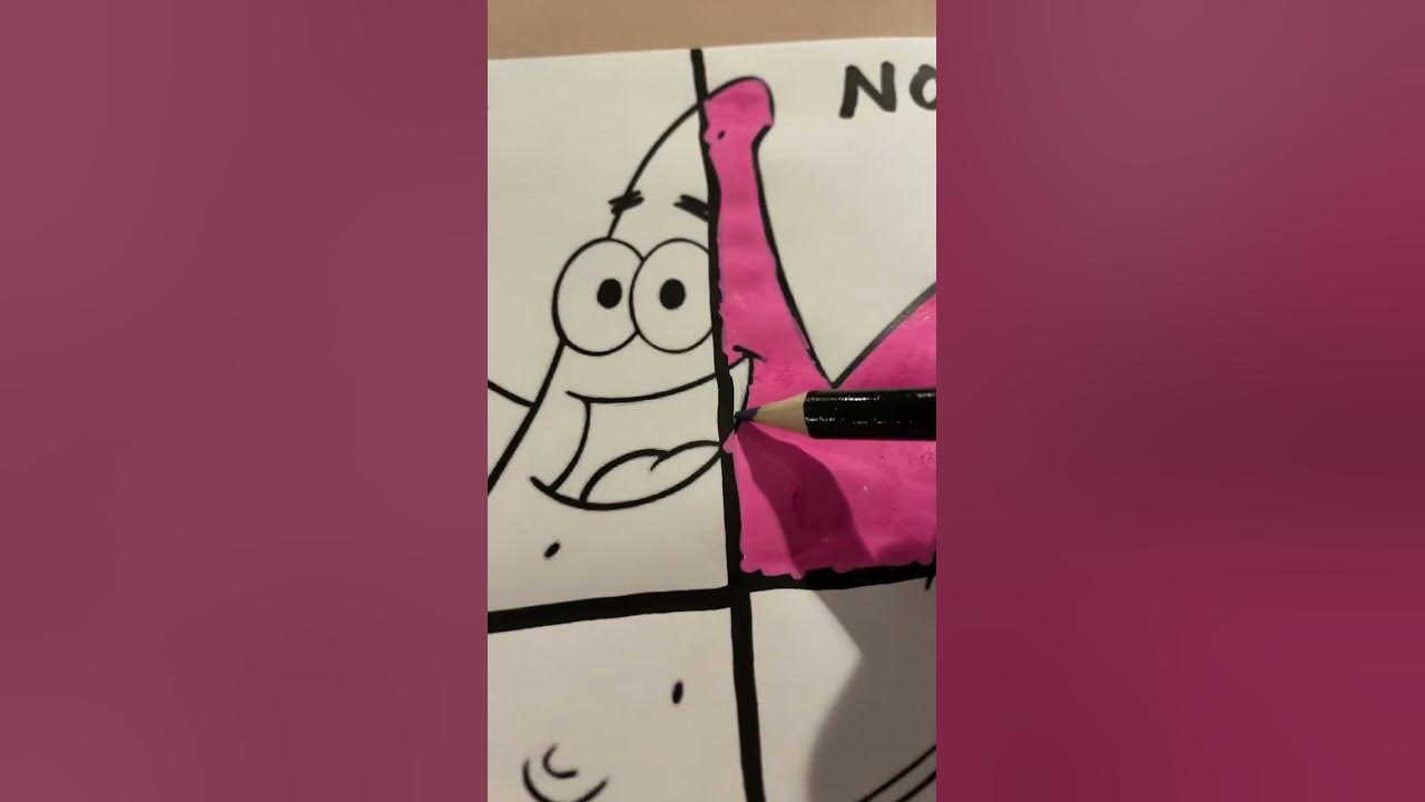 Drawing patrick in four different ways youtube