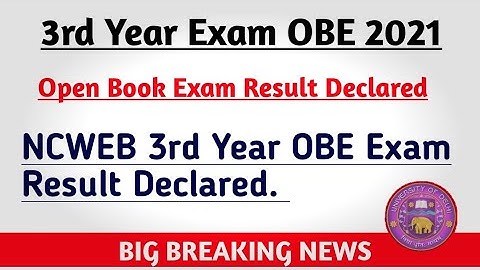 DU NCWEB Third Year OBE Exam Result Declared | How to check Result | Confirmed News | CollegeUpdates