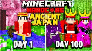 I Survived 100 Days in ANCIENT JAPAN in Hardcore Minecraft