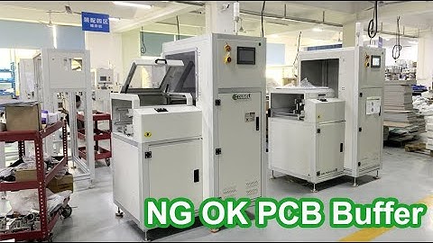 OUBEL Automatic NG OK PCB buffer conveyor,vertical PCB cooling buffer for SMT factory