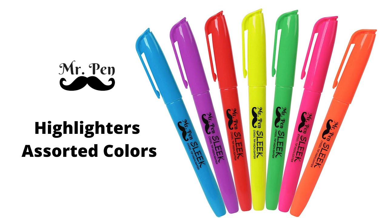 Mr. Pen- Highlighters Assorted Colors 