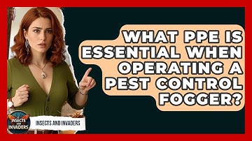 What PPE Is Essential When Operating A Pest Control Fogger? - Insects and Invaders