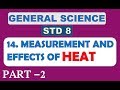 14. Measurement and Effects of Heat Class 8 Part 2