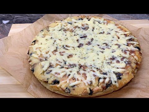 Вкусный,сытный куриный пирог на сковороде.