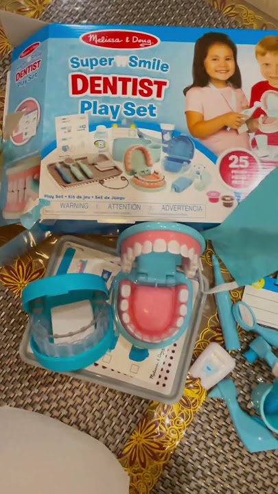 Melissa and Doug Dentist Kit playset #asmr #pretendplay