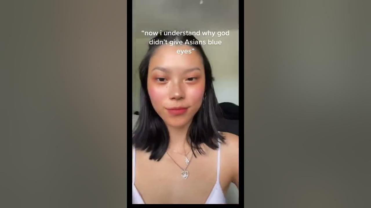 why god didn’t give Asians blue eyes👀🌸