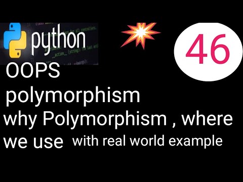 oops - Polymorphism , why and where we use with real world example # ...