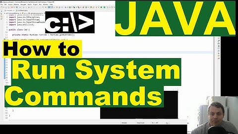 Java - run system commands