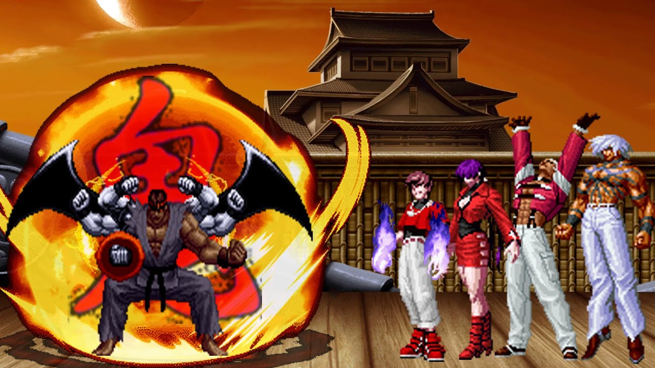 [KOF Mugen] Cyber Ryu Vs Orochi Team - YouTube