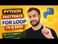 Python For Loop Explained for Beginners | Lecture 4 | for in Loop in Python Tutorial