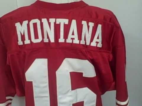 joe montana game worn jersey