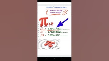 Example of irrational numbers #shorts