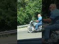 Hulk Hogan on a motorcycle