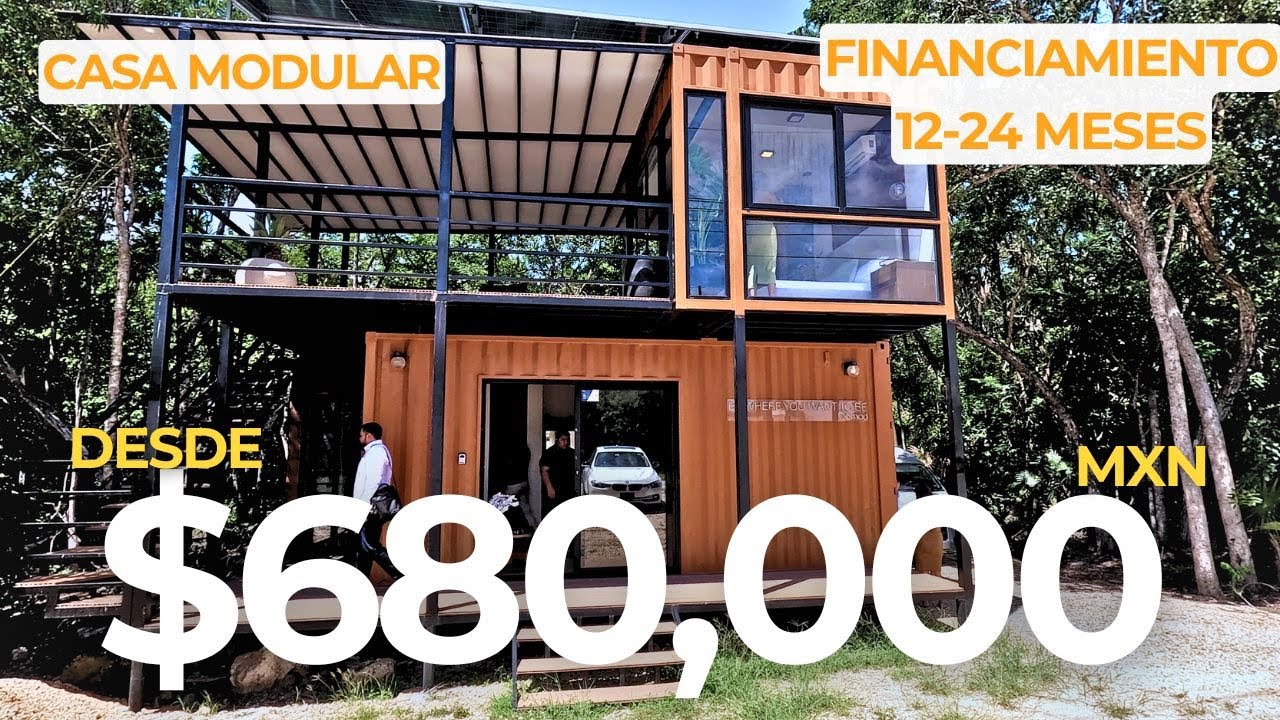 CASA CONTENEDOR en MERIDA | Lista en 90 días | FINANCIAMIENTO 12 a 24 meses | casa del futuro