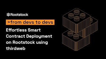Effortless Smart Contract Deployment on Rootstock using thirdweb