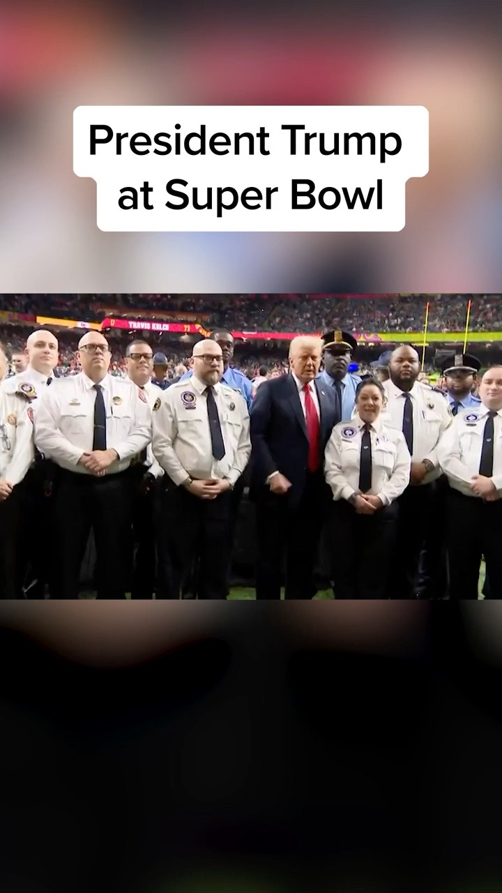 President Trump at Super Bowl