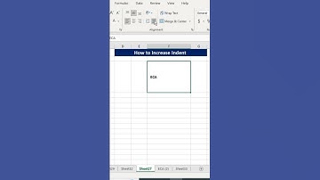 How to Increase Indent😲 #excel #msexcel #indent #computer #eca #shortsvideo #shorts #tricks #tips