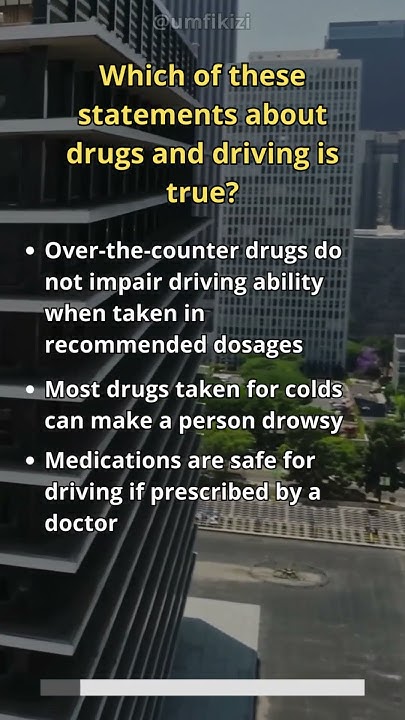 Which Of These Statements About Drugs Is True Which of these statements about drugs and driving #shorts, #DMV, #Test