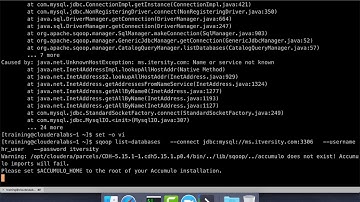 Sqoop list commands - list-databases and list-tables