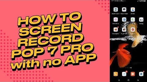 How To Record Screen On TECHNO POP 7 PRO Smartphone | No Need For Application