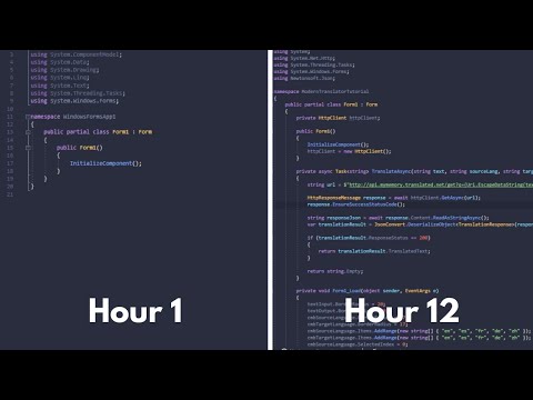 How I coded a C# translator application in 12 hours: From Prototype to Fully Released App!